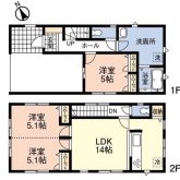 3LDK☆2階洋室を分ければ4LDKに！(間取)